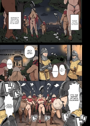  [Irotenya] Shinryaku no Wild Ecchi Teikoku!! -Inran Dasshutsu Hen- | The Invasion of the Empire of Wild Fucking!! - Lewd Breakout Edition - [English] {defski}  - Page 4