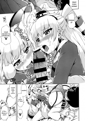 (Houraigekisen! Yo-i! 25Senme) [Mizuwari Neko (Toyo)] Futari wa Yomekan!! | You Two Will Be My Wife Ships!! (Kantai Collection -KanColle-) [English] {Doujins.com} - Page 13