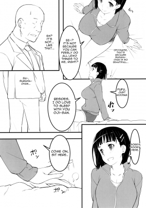 (C97) [Kamagabuchi (Hatanaka)] Oji-san's visit to Suguha's bedroom (Sword Art Online) [English] [Gagak_Ireng] - Page 4