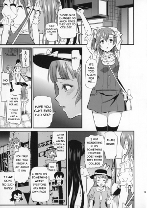 (C93) [Dai 6 Kichi (Kichirock)] Joshidaisei Minami Kotori no YariCir Jikenbo Case. 2 | College Girl Kotori Minami's Hookup Circle Files Case #2 (Love Live!) [English] - Page 13