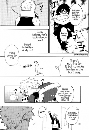 (SPARK12) [Fuzainoyamada (Fuzai Yumoto)] Danshi Kinsei | Boys Prohibited (Boku no Hero Academia) [English] {shousanki} - Page 26