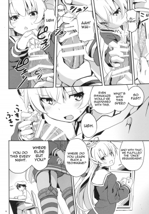 (C87) [Illumination. (Ogadenmon)] Amatsukaze to Tetsuya de H shinagara Houkokusho (Kantai Collection -KanColle-) [English] [constantly] - Page 6