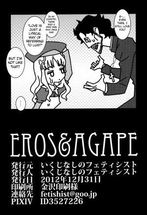 (C83) [Ikujinashi no Fetishist] Eros&Agape (Fate/hollow ataraxia) [English] [_ragdoll] - Page 34