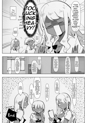 [Aimaitei (Aimaitei Umami)] Futanari Kyokon Kuro Gal Kanojo to Benkyou Oheya Date da to Omottara Soku Onaho Atsukai Fukujuu Gyaku Anal nante... [English] [mysterymeat3] [Digital] - Page 25