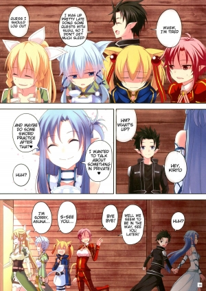 (C83) [Seven Days Holiday (Shinokawa Arumi, Koga Nozomu)] Mad Tea Party (Sword Art Online) [English] {Tigoris Translates} - Page 17