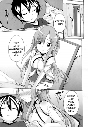 (C82) [YASUDANCHI (YASUDA)] Asuna to Hitoban Chuu! (Sword Art Online) [English] {doujin-moe.us} - Page 5