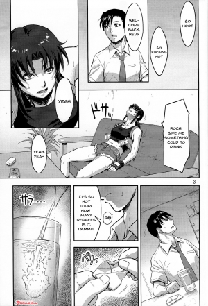 (C93) [AZASUKE WIND (AZASUKE)] Sleeping Revy (Black Lagoon) [English] {Doujins.com} - Page 3