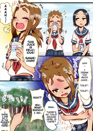 [Kou-chan Kaichou] SanaMina Semen Gero Oshikko Kanchou | SanaMina Semen Vomit Pee Enema (Karakai Jouzu no Takagi-san) [English] - Page 3