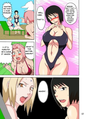 (C82) [Naruho-dou (Naruhodo)] Tsunade no In Suiyoku | Tsunade's Obscene Beach (Naruto) [English] [Colored] - Page 9