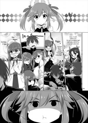 (C88) [TOYBOX, Kujira Logic (Kurikara, Kujiran)] Goshujin-sama Oppai desu yo!! 4 (Fate/EXTRA) [English] [constantly] - Page 6