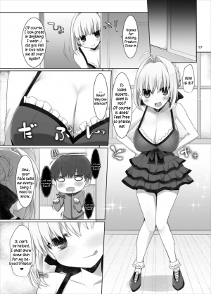 (C88) [TOYBOX, Kujira Logic (Kurikara, Kujiran)] Goshujin-sama Oppai desu yo!! 4 (Fate/EXTRA) [English] [constantly] - Page 18