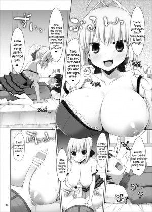 (C88) [TOYBOX, Kujira Logic (Kurikara, Kujiran)] Goshujin-sama Oppai desu yo!! 4 (Fate/EXTRA) [English] [constantly] - Page 19