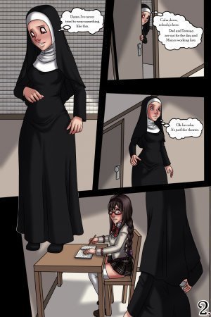 Lesbian Nun Porn Cartoons - Madoka's Lesson - nun porn comics | Eggporncomics
