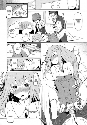 (C91) [Pirokobo (Piro)] Rem no Emilia Kuttsuke Daisakusen (Re:Zero kara Hajimeru Isekai Seikatsu) [English] [Cecilbk] - Page 16