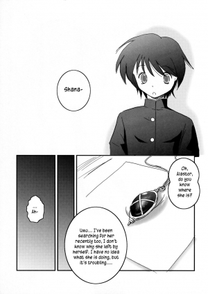 (ComiComi10) [Koutetsuryoku Kikaku (Taishinkokuoh Anton)] SX (Shakugan no Shana) [English] [sensualaoi] - Page 7