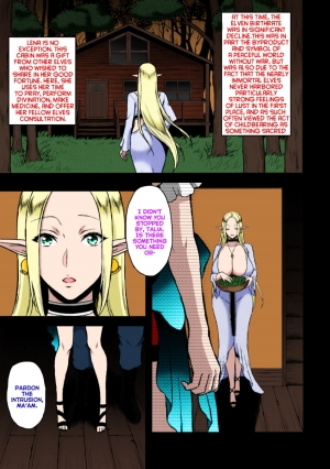 (C88) [H.B.A (Usagi Nagomu)] Kaika - Ochita Elf Tsuma [English] [Facedesk] [Colorized] - Page 5