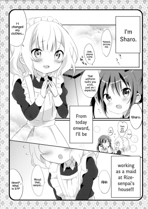 (C89) [Ame Usagi (Amedamacon)] Maid Sharo ga Gohoushi Shimasu | Maid Sharo Will Serve You (Gochuumon wa Usagi desu ka?) [English] {Hennojin} - Page 5