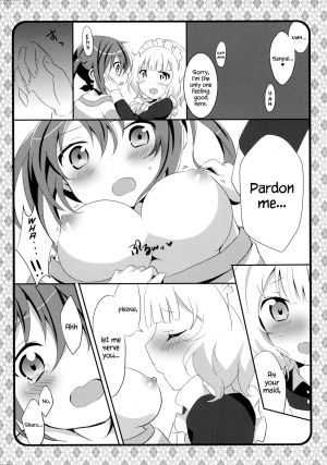 (C89) [Ame Usagi (Amedamacon)] Maid Sharo ga Gohoushi Shimasu | Maid Sharo Will Serve You (Gochuumon wa Usagi desu ka?) [English] {Hennojin} - Page 15