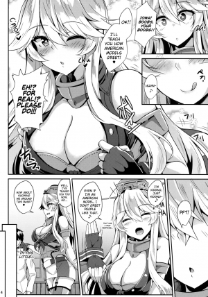 (C92) [Tiusan Kingdom (Kazamitiu)] Iowa to Mechamecha Ecchi Suru Hon | Wild Sex With Iowa (Kantai Collection -KanColle-) [English] {biribiri} - Page 6