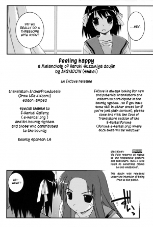 (C70) [ANGYADOW (Shikei)] feeling happy (The Melancholy of Haruhi Suzumiya) [English] {EHCove} - Page 36