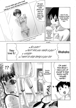 [Yoshida Gorou] Otaku na Boku ga Josei Hormone Yattemita | I’m an Otaku Guy Who Tried Taking in Some Female Hormones [English] {Hennojin} - Page 9