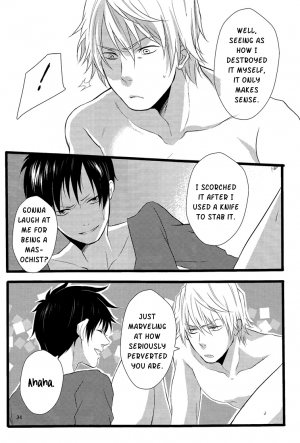 (GOOD COMIC CITY 17) [Eartheater (Dorina)] Cicatrix (Durarara!!) [English] [Yaoi-Sei] - Page 37