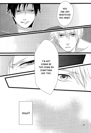 (GOOD COMIC CITY 17) [Eartheater (Dorina)] Cicatrix (Durarara!!) [English] [Yaoi-Sei] - Page 38