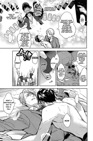 (Ginban no Glory) [Fuerzabruta (ZawarC)] Honne wa Yopparatta Ato de (Yuri!!! on ICE) [English] [Piejin] - Page 7