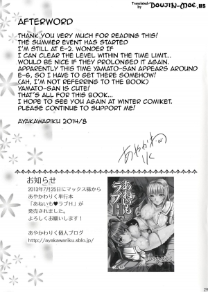 [Aigamodou (Ayakawa Riku)] Yamato to Kekkon Shimasuta | Being Married to Yamato. (Kantai Collection -KanColle-) [English] {doujin-moe.us} [Digital] - Page 28