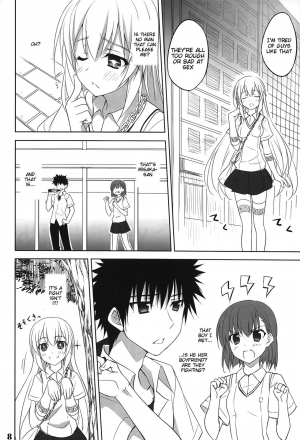 (C84) [DRAGON PANDA (Minase)] Toaru Shokuhou no Frustration (Toaru Kagaku no Railgun) [English] [Tigoris Translates] [Decensored] - Page 8