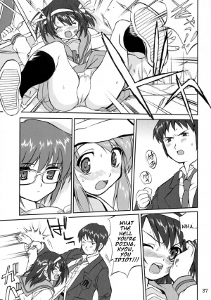 (C70) [Takotsuboya (TK)] Suzumiya Haruhi no Fukujyu (The Melancholy of Haruhi Suzumiya) [English] [One of a Kind Productions] - Page 38