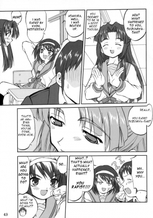 (C70) [Takotsuboya (TK)] Suzumiya Haruhi no Fukujyu (The Melancholy of Haruhi Suzumiya) [English] [One of a Kind Productions] - Page 50