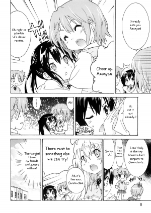 (C80) [Umihan (Ootsuka Shirou)] YURI-ON! #1 Mesomeso Azunyan! (K-ON!) [English] {/u/ scanlations} - Page 8