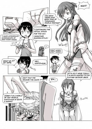 [寺田落子] Size chaned Asuna wants to do Anything [English] - Page 4