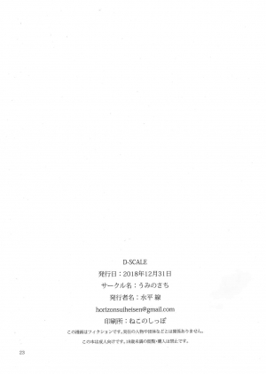 (C95) [Umi no Sachi (Suihei Sen)] D-SCALE [English] [Confidential TL] - Page 24