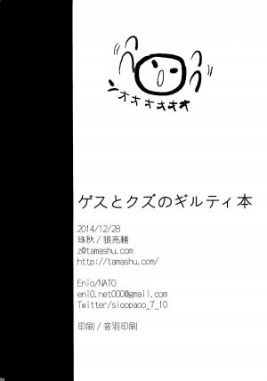 (C87) [Tamashu, Enio (Ohkami Ryosuke, NATO)] Gesu to Kuzu no Guilty Hon (GUILTY GEAR) [English] {doujin-moe.us} - Page 30
