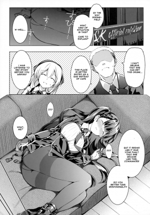 (C95) [REI's ROOM (REI)] Sunao na Kanojo to Hetare Shikikan | The Honest WA-chan and The Cowardly Commander (Girls' Frontline) [English] [Spicaworks] - Page 3