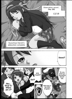 (C76) [MISAKIX MEGAMIX (Misakitou)] Tsuranuke! Suzumiya Haruhi Kyousei Shussan!! (Suzumiya Haruhi no Yuuutsu) [English] {Hennojin} - Page 7