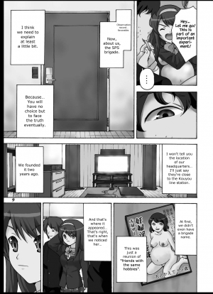 (C76) [MISAKIX MEGAMIX (Misakitou)] Tsuranuke! Suzumiya Haruhi Kyousei Shussan!! (Suzumiya Haruhi no Yuuutsu) [English] {Hennojin} - Page 9