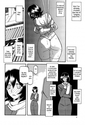  (C89) [Sankaku Apron (Sanbun Kyoden, Umu Rahi)] Sayoko’s Cage -Sayoko Saneisho 2- | Sayoko no Ori -Saneishou Sayoko2- [English] [Zero Translations]  - Page 4