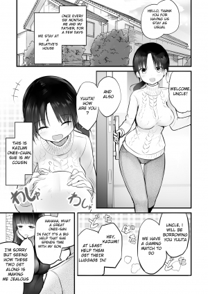 [Efuya (Messy)] Itoko no Futanari Onee-chan to Naisho no Milk [English] [Digital] - Page 4