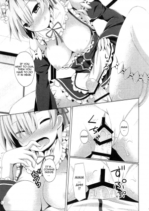 (COMIC1☆10) [Imitation Moon (Narumi Yuu)] A Subaru-kun Ecchi Shimasu? Chotto Barusu Nani Jiro Jiro Miten no yo (Re:Zero Kara Hajimeru Isekai Seikatsu) [English] {doujin-moe.us} - Page 5