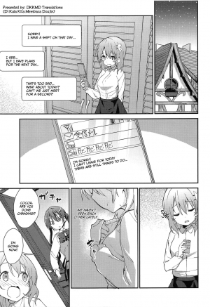 (C97) [Sekine (Sekine Hajime)] Attakai Kokoa wa Ikaga desu ka? - How about warm cocoa? (Gochuumon wa Usagi desu ka?) [English] [DKKMD Translations] - Page 5