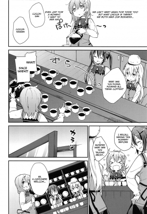 (C97) [Sekine (Sekine Hajime)] Attakai Kokoa wa Ikaga desu ka? - How about warm cocoa? (Gochuumon wa Usagi desu ka?) [English] [DKKMD Translations] - Page 6