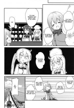 (C97) [Sekine (Sekine Hajime)] Attakai Kokoa wa Ikaga desu ka? - How about warm cocoa? (Gochuumon wa Usagi desu ka?) [English] [DKKMD Translations] - Page 24