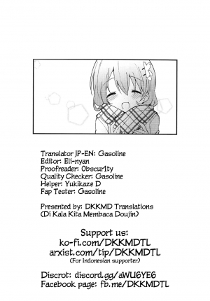 (C97) [Sekine (Sekine Hajime)] Attakai Kokoa wa Ikaga desu ka? - How about warm cocoa? (Gochuumon wa Usagi desu ka?) [English] [DKKMD Translations] - Page 28