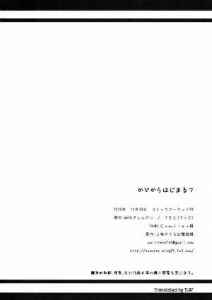 [Yousei Arerugen] Kado kara Hajimaru (Touhou Project) [Eng][TLRF] - Page 30