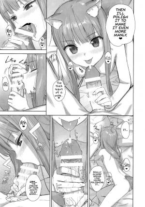 (C96) [Ajisaidenden (Kawakami Rokkaku, Takanashi Rei)] Wacchi to Shippori Kezukuroi Bon | Affectionate Grooming With Me (Spice and Wolf) [English] [Von] - Page 11