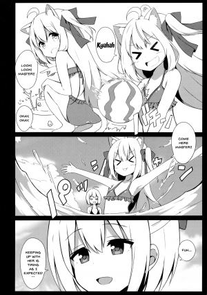 (C94) [croix crown (Mimura Zaja)] Goshujin-sama to Koneko no Midareta Summer Vacation | Master And Koneko's Confusing Summer Vacation [English] {Doujins.com} - Page 7