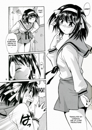 (SC41) [Studio Katsudon (Manabe Jouji)] Haruhi no Uzuki [Haruhi’s Ache] (Suzumiya Haruhi no Yuuutsu [The Melancholy of Haruhi Suzumiya]) [English] [CGrascal] - Page 5